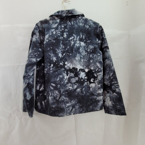 NEW Empyre Jacket Womens Small Black Gray Auden Canvas Button Collar Pockets NWT - Picture 3 of 15